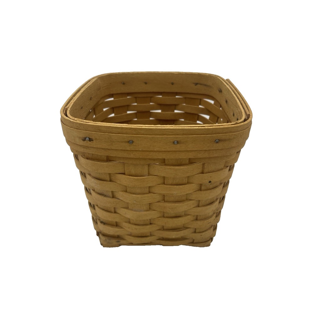 Vintage‎ Longaberger Handwoven Rectangular Basket Signed 1999